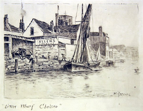 Lime Wharf, Chelsea tekijältä Walter Greaves
