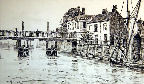 Swan Tavern, Battersea tekijältä Walter Greaves