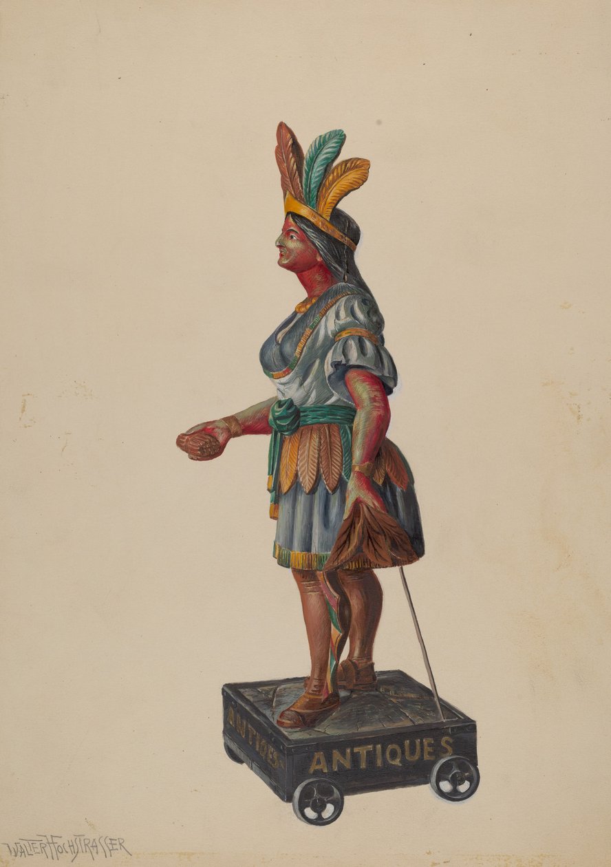 Sikarikauppa Intialainen, c. 1936. tekijältä Walter Hochstrasser