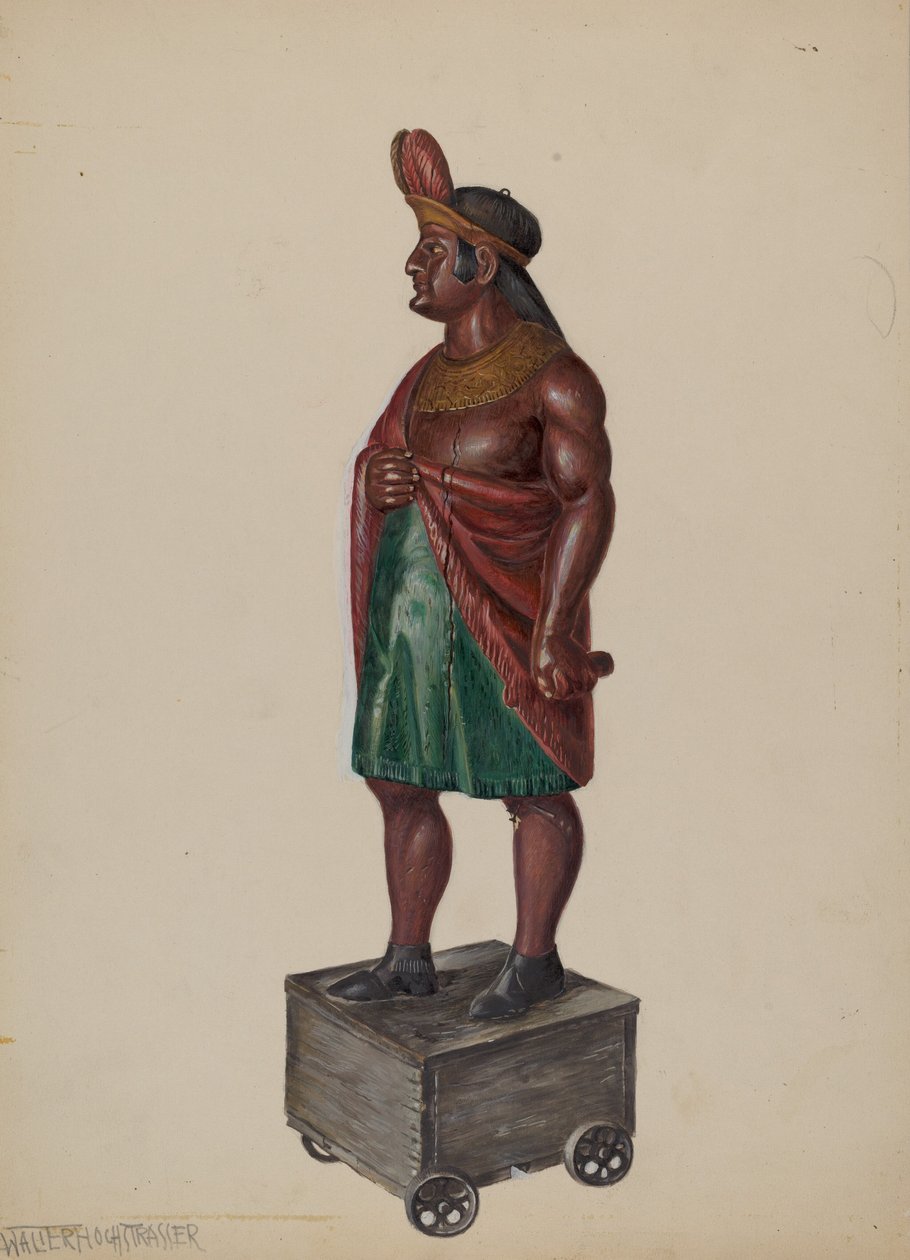 Sikarikauppa Intialainen, c. 1936. tekijältä Walter Hochstrasser