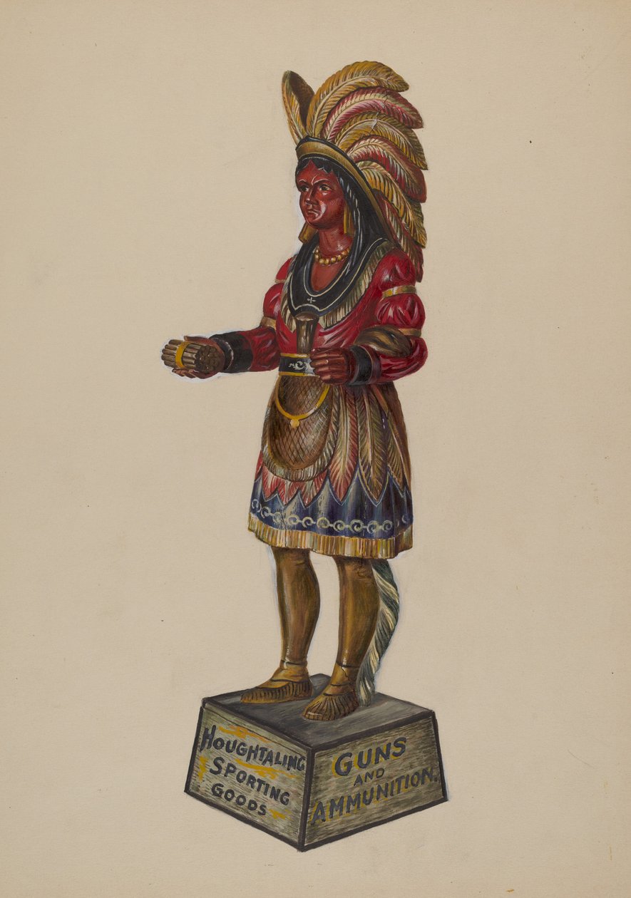 Sikarikauppa Intialainen, c. 1936. tekijältä Walter Hochstrasser