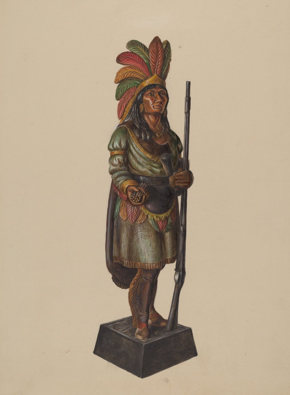 Sikarikauppa Intialainen, c. 1936. tekijältä Walter Hochstrasser