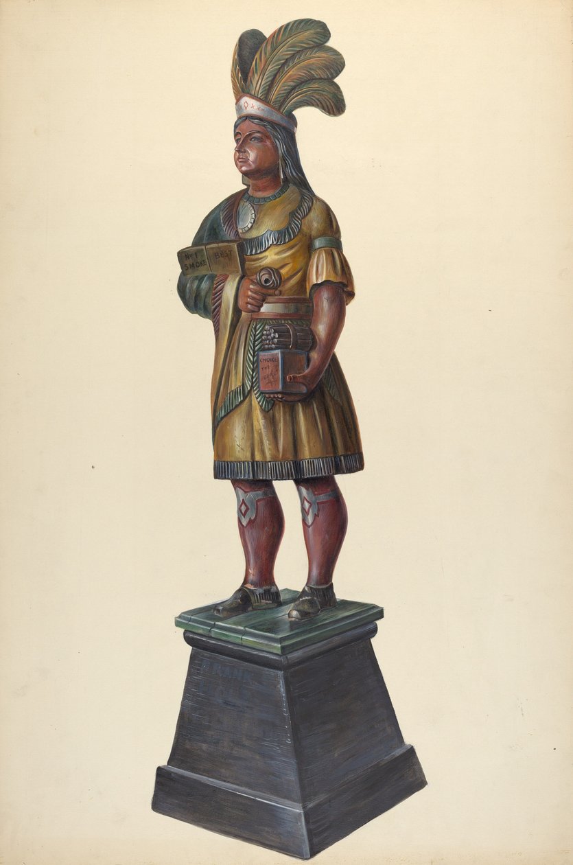 Sikarikauppa Intialainen, c. 1937. tekijältä Walter Hochstrasser
