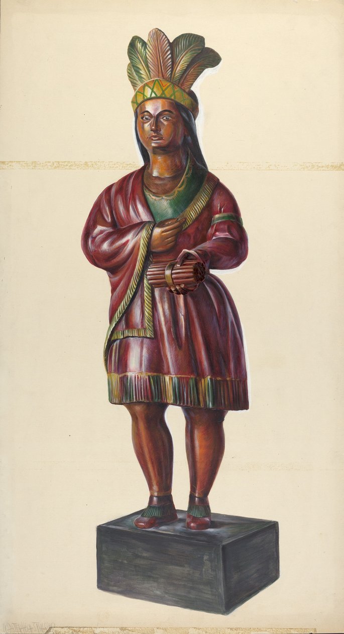Sikarikauppa Intialainen, c. 1937. tekijältä Walter Hochstrasser