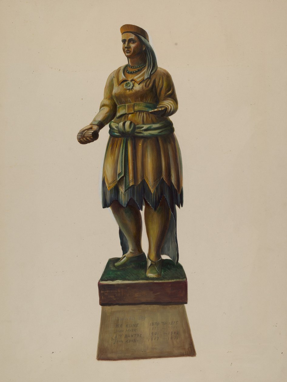 Sikarikauppa Intialainen, c. 1937. tekijältä Walter Hochstrasser