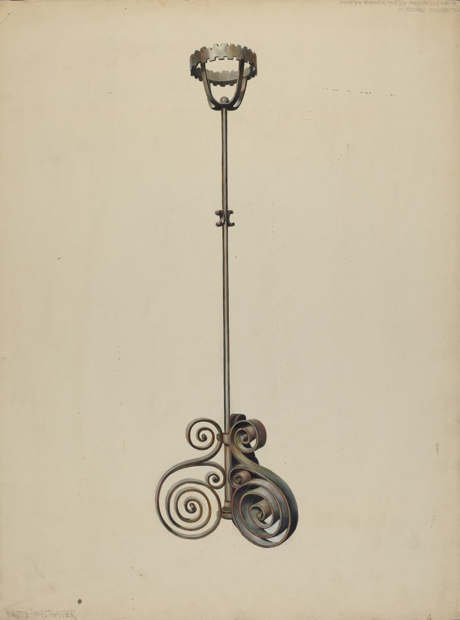 Teline suitsukepolttimelle, c. 1938. tekijältä Walter Hochstrasser