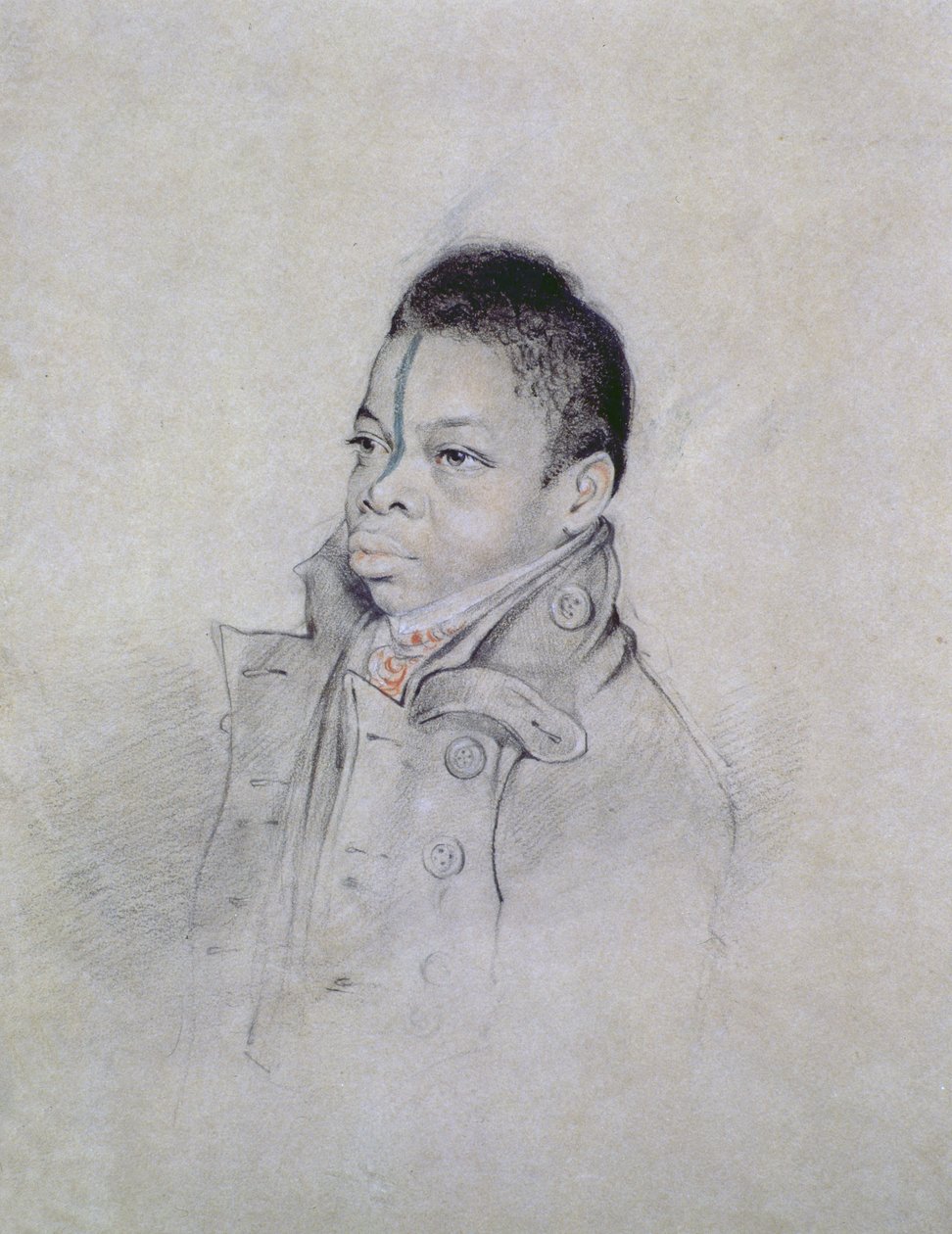 Portrait Study, c. 1840 (kynä ja liitu paperille) tekijältä Walter Hood Fitch