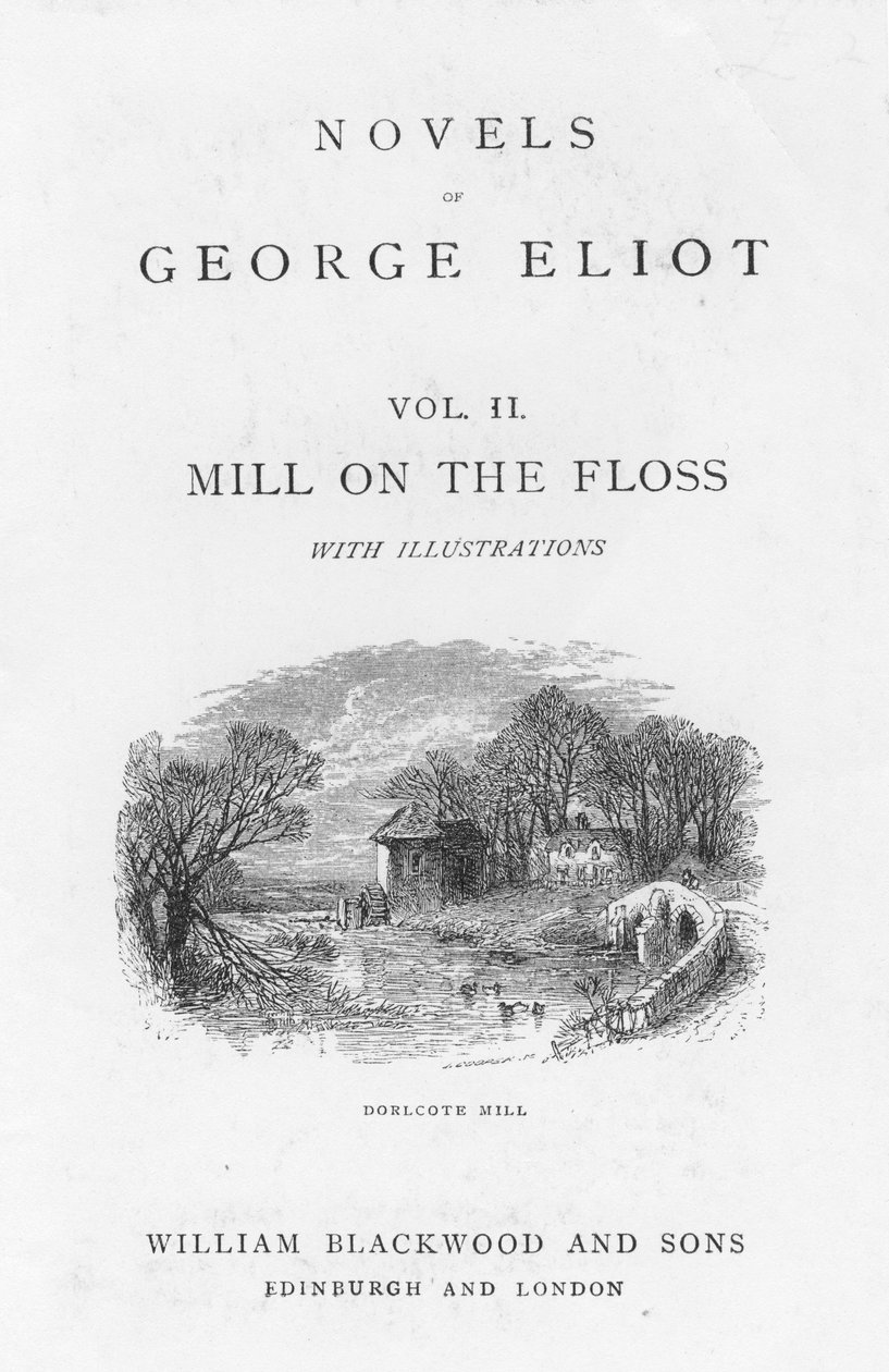 George Eliotin The Mill on the Flossin otsikkosivu, 1880 tekijältä Walter James Allen