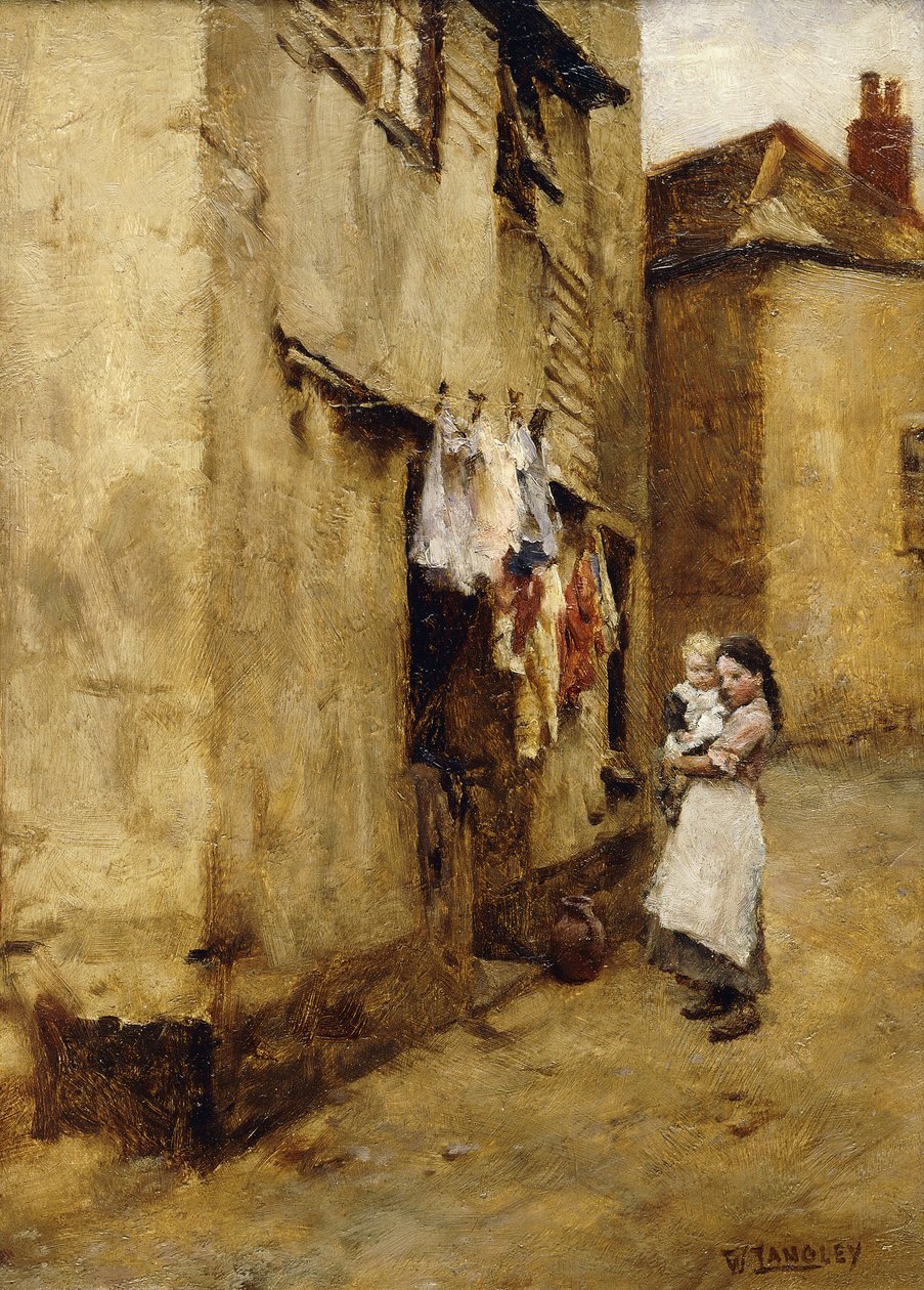 Katu Newlynissa, tekijältä Walter Langley
