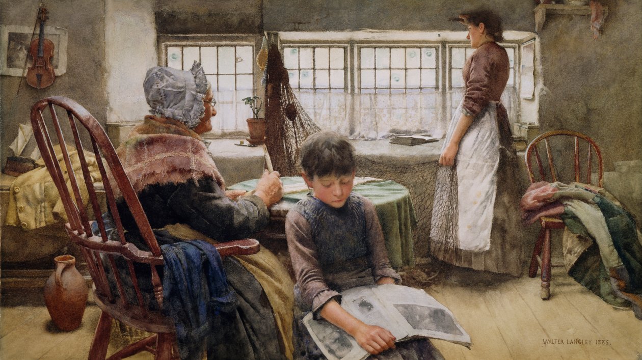 Muistoja, 1885 tekijältä Walter Langley