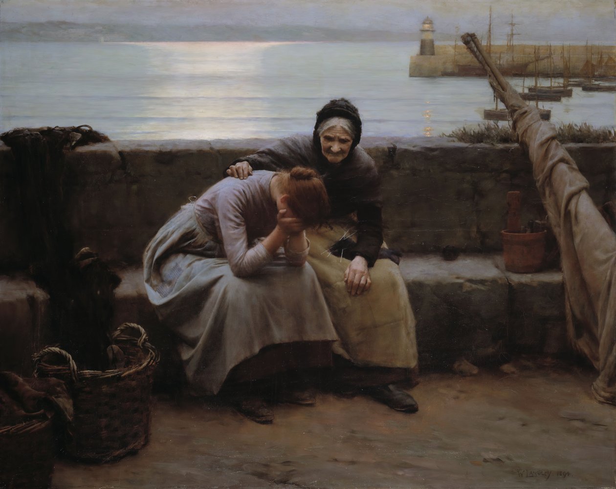 Aamu ei koskaan kulunut iltaan, mutta sydän särkyi, 1894. tekijältä Walter Langley