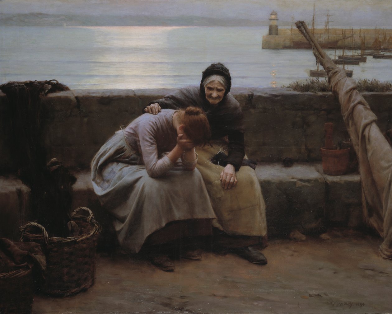 "Ei koskaan kulunut aamusta iltaan, mutta joku sydän särkyi" tekijältä Walter Langley