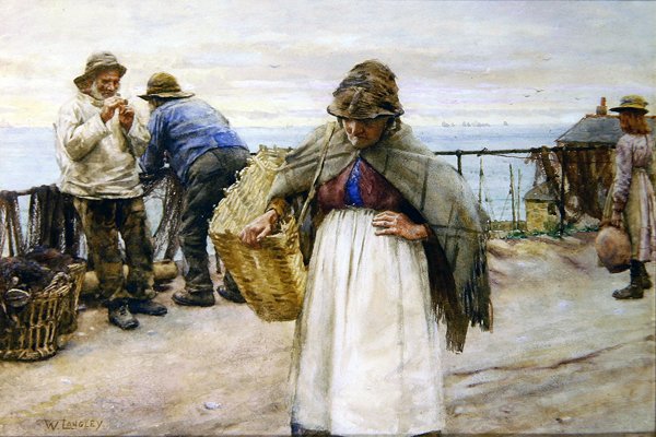 Newlyn High Street tekijältä Walter Langley