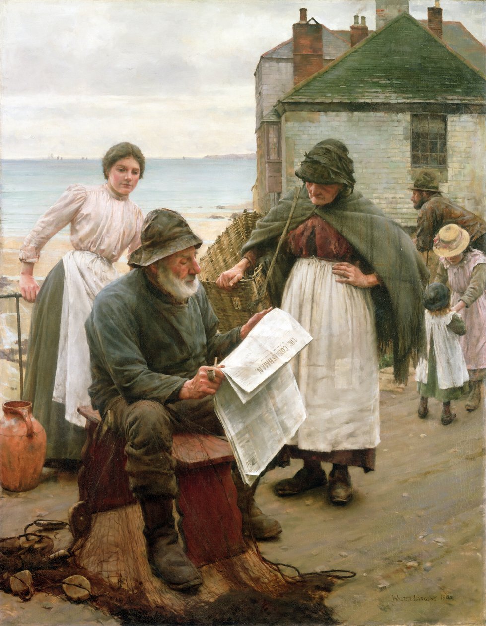 Kun veneet ovat poissa, 1903 tekijältä Walter Langley