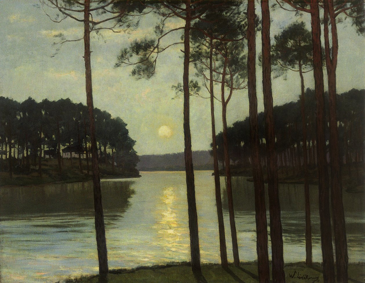 Schlachtenseen iltatunnelma tekijältä Walter Leistikow