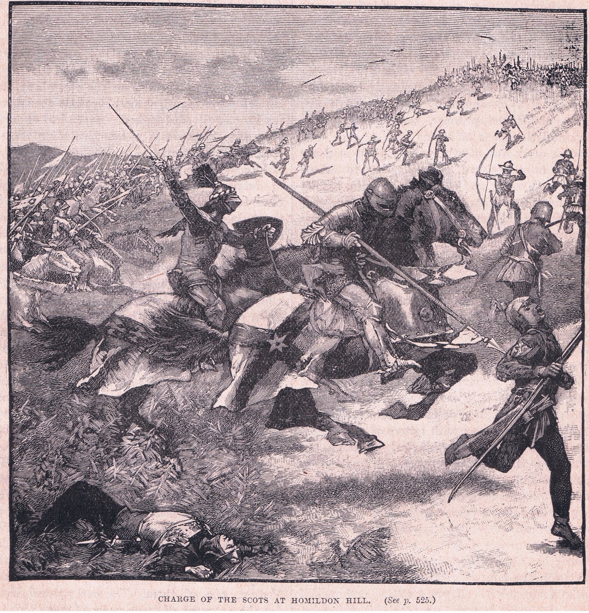 Scots of the Scots Homildon Hillissä 1402 jKr tekijältä Walter Paget