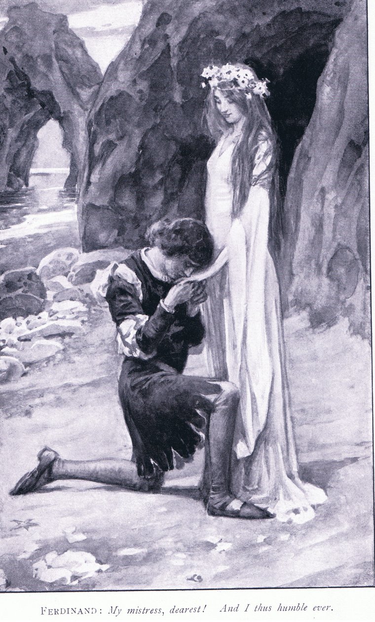 Ferdinand: Ferdinand: Valtiattareni, rakkain! Ja minä näin nöyränä aina, 1900-luku tekijältä Walter Paget