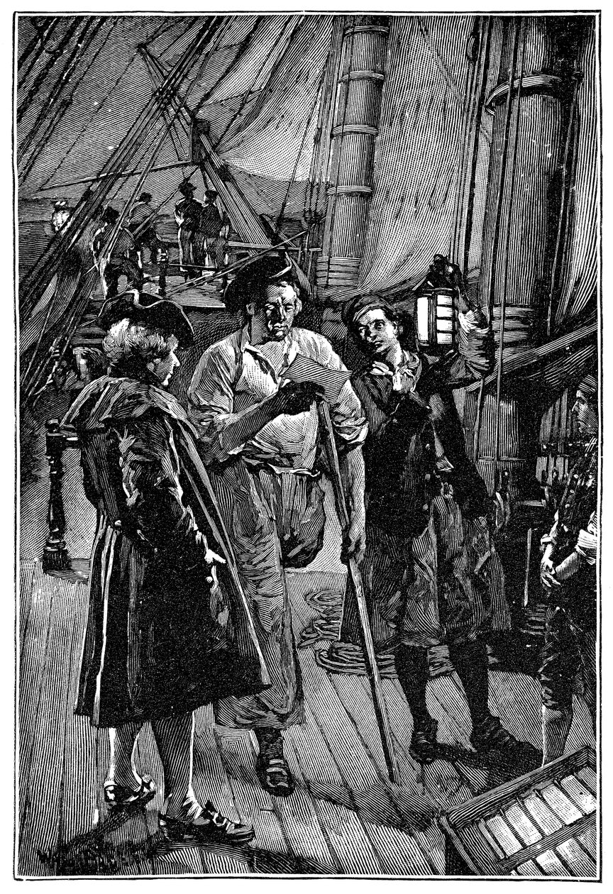Walter Pagetin (1863-1935) kuvitus Robert Louis Stevensonin (1850-1894) romaanille "Treasure Island" 1900 tekijältä Walter Paget