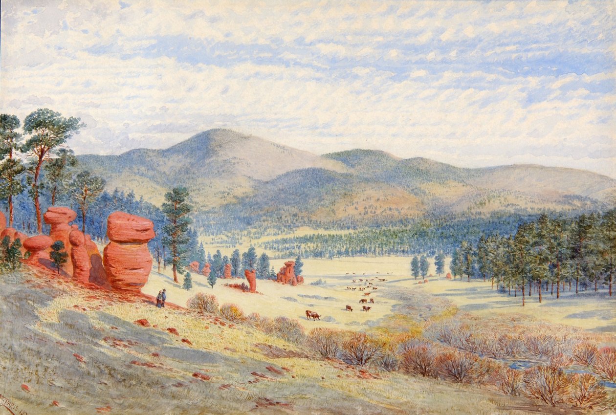 Monument Parkissa, Coloradossa, 1874. tekijältä Walter Paris