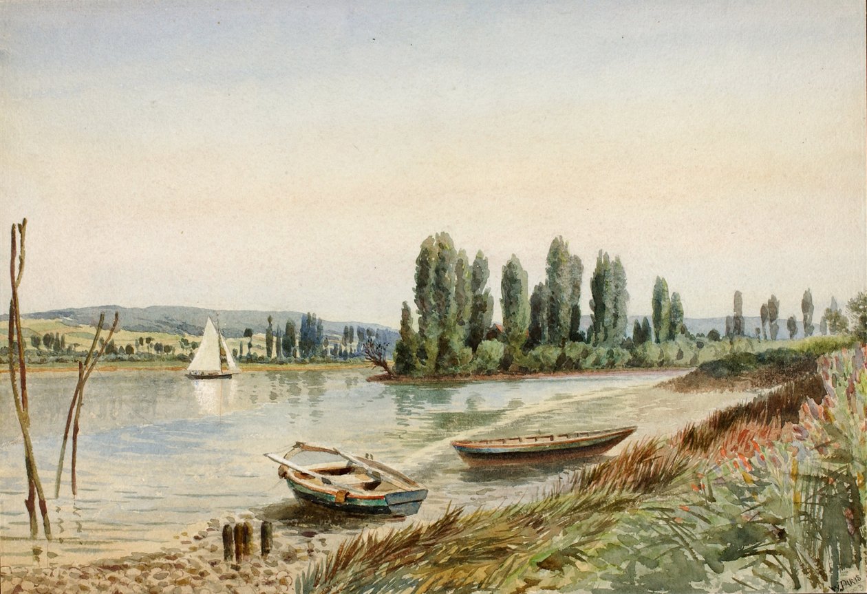 Maisema, 1883. tekijältä Walter Paris