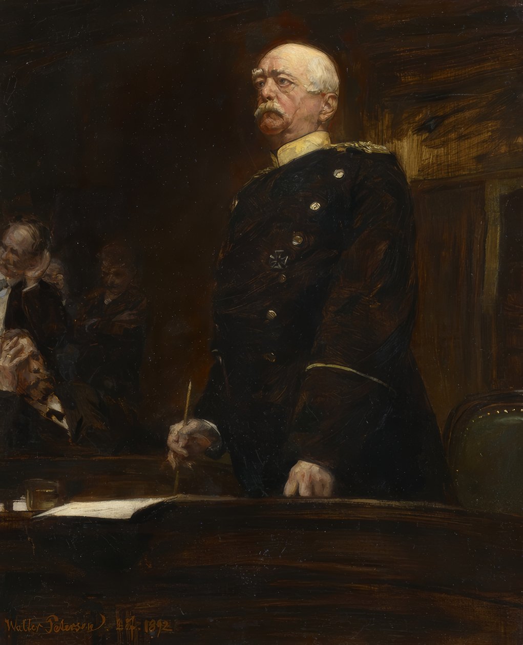 Prinssi Bismarckin muotokuva Reichstagissa tekijältä Walter Petersen
