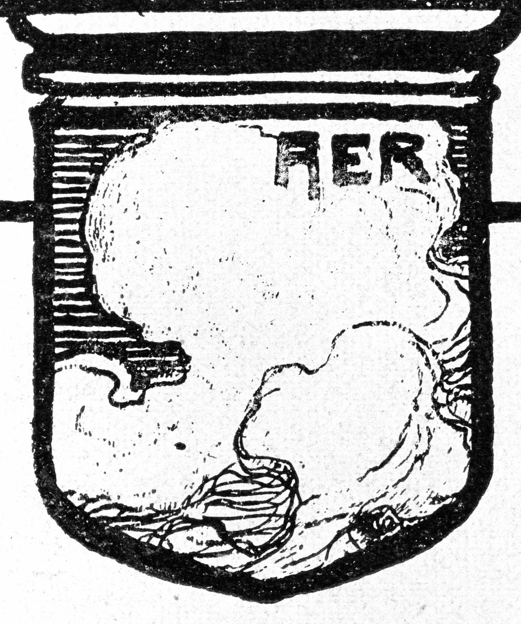 Neljä elementtiä. Ilma. Walther PTTnerin ksylografia. tekijältä Walter Puttner