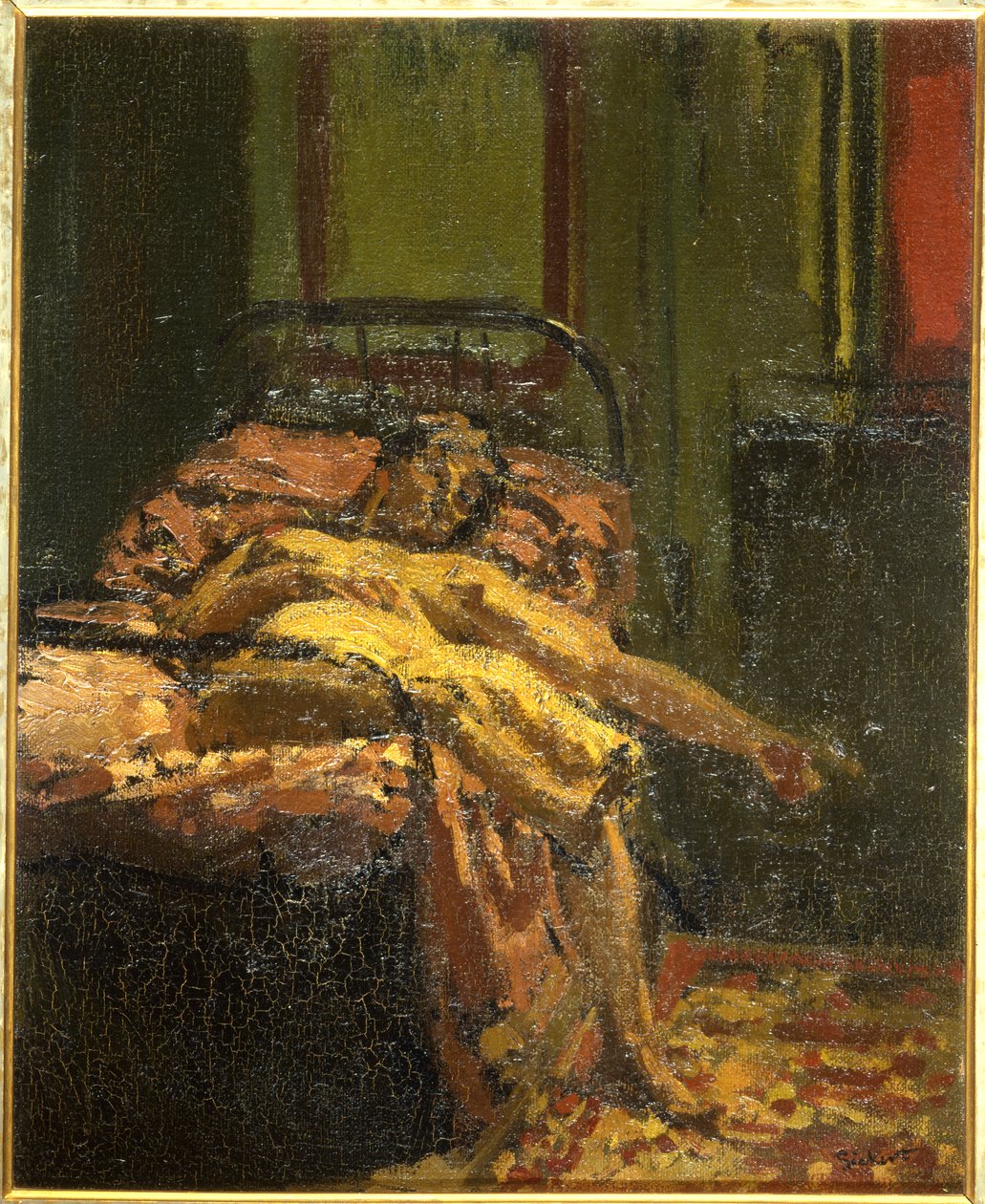 Tyttö sängyssä, Mornington Crescent tekijältä Walter Richard Sickert