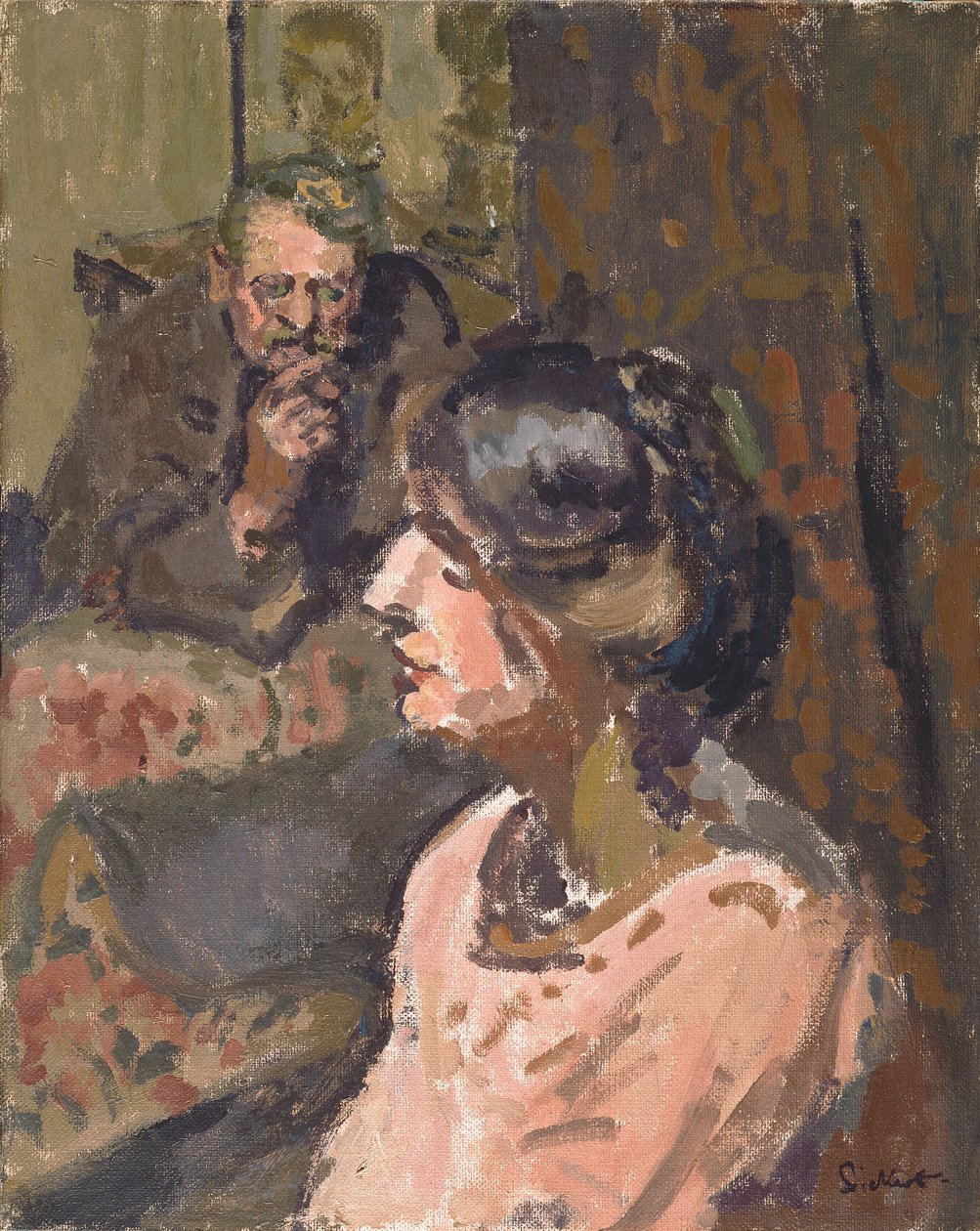 Hubby ja Marie, n. 1912 (öljy kankaalle) tekijältä Walter Richard Sickert