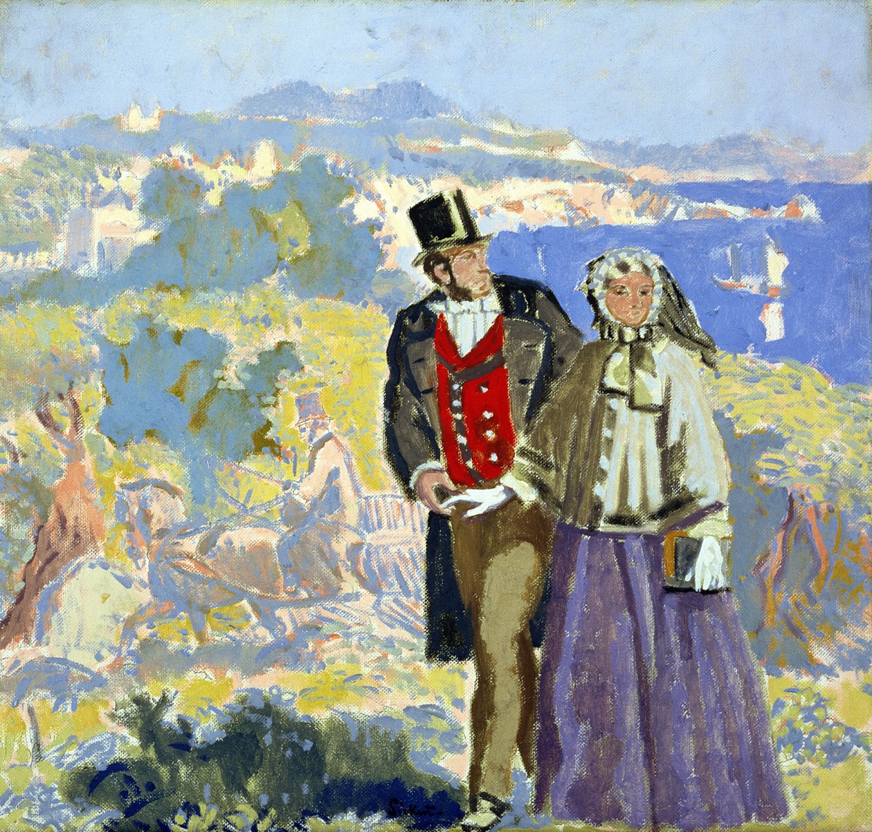 Idylli (öljy kankaalle) tekijältä Walter Richard Sickert