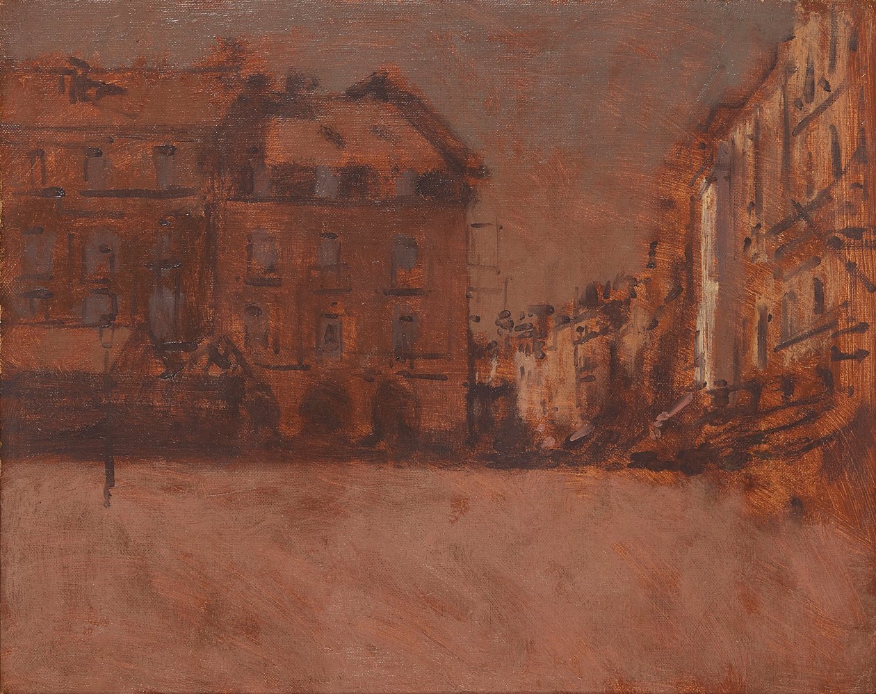 La Grande Rue, Dieppe (öljy kankaalle) tekijältä Walter Richard Sickert