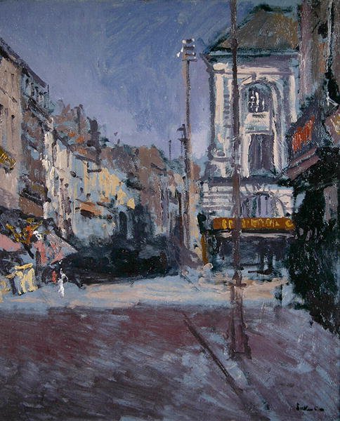 La Grande Rue, Dieppe, n. 1900 (öljy kankaalle) tekijältä Walter Richard Sickert