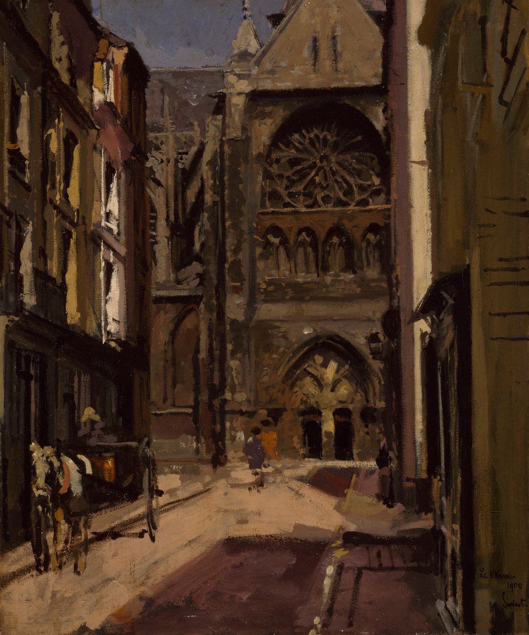 Rue Pecquet, Dieppe, 1900 tekijältä Walter Richard Sickert