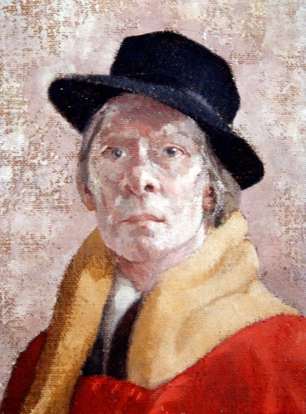 Mies oranssissa (öljy kankaalle) tekijältä Walter Richard Sickert