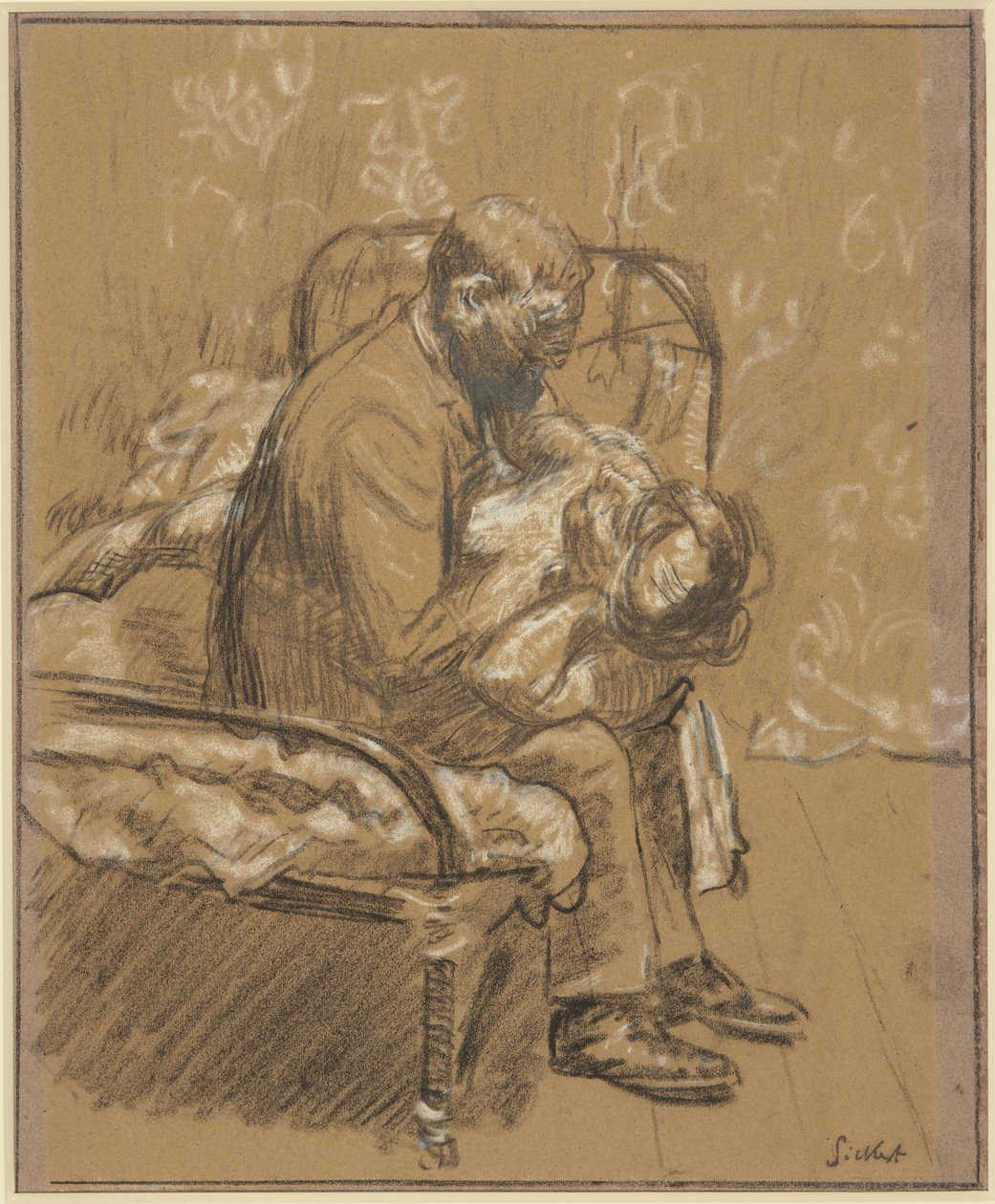 Persuasion, n. 1908 (liitu paperille) tekijältä Walter Richard Sickert