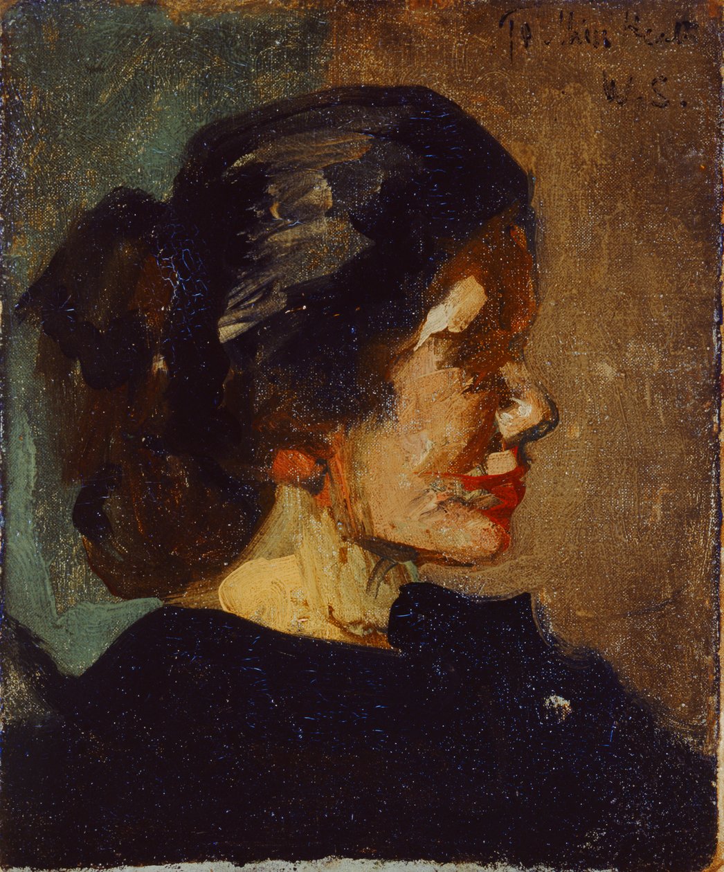 Ellen Heathin muotokuva (öljy kankaalle) tekijältä Walter Richard Sickert