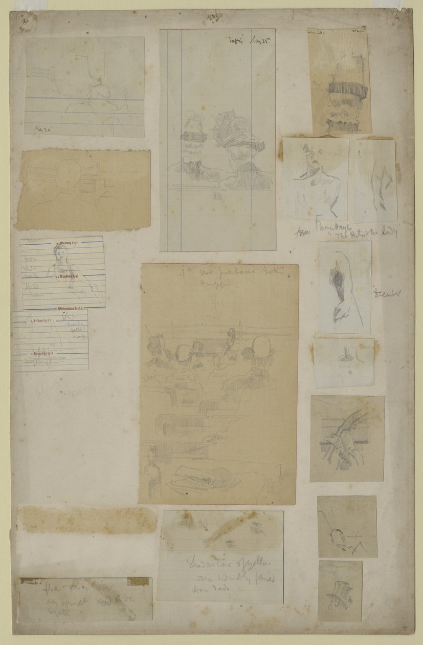 Useita tutkimuksia (kynä paperille) tekijältä Walter Richard Sickert