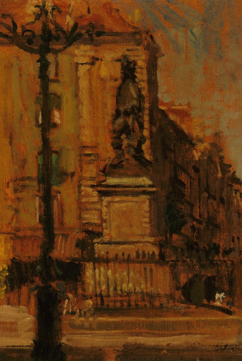 Duquesnen patsas, Dieppe (öljy) tekijältä Walter Richard Sickert