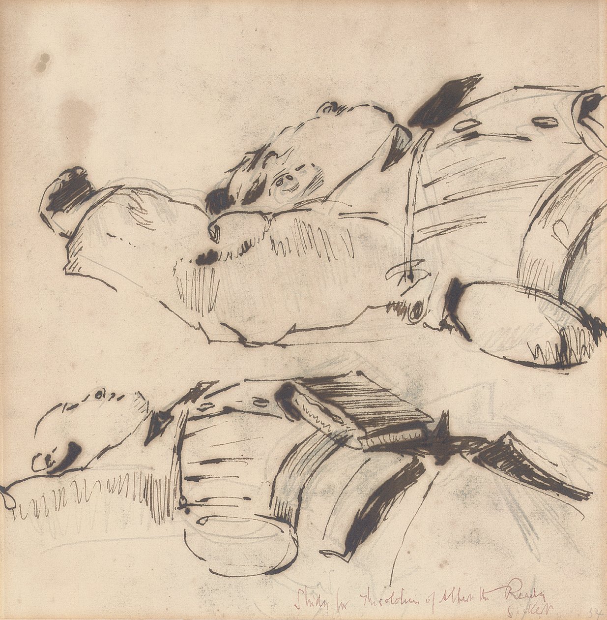 Tutkimus "Kuningas Albert Valmiina sotilaat" tekijältä Walter Richard Sickert