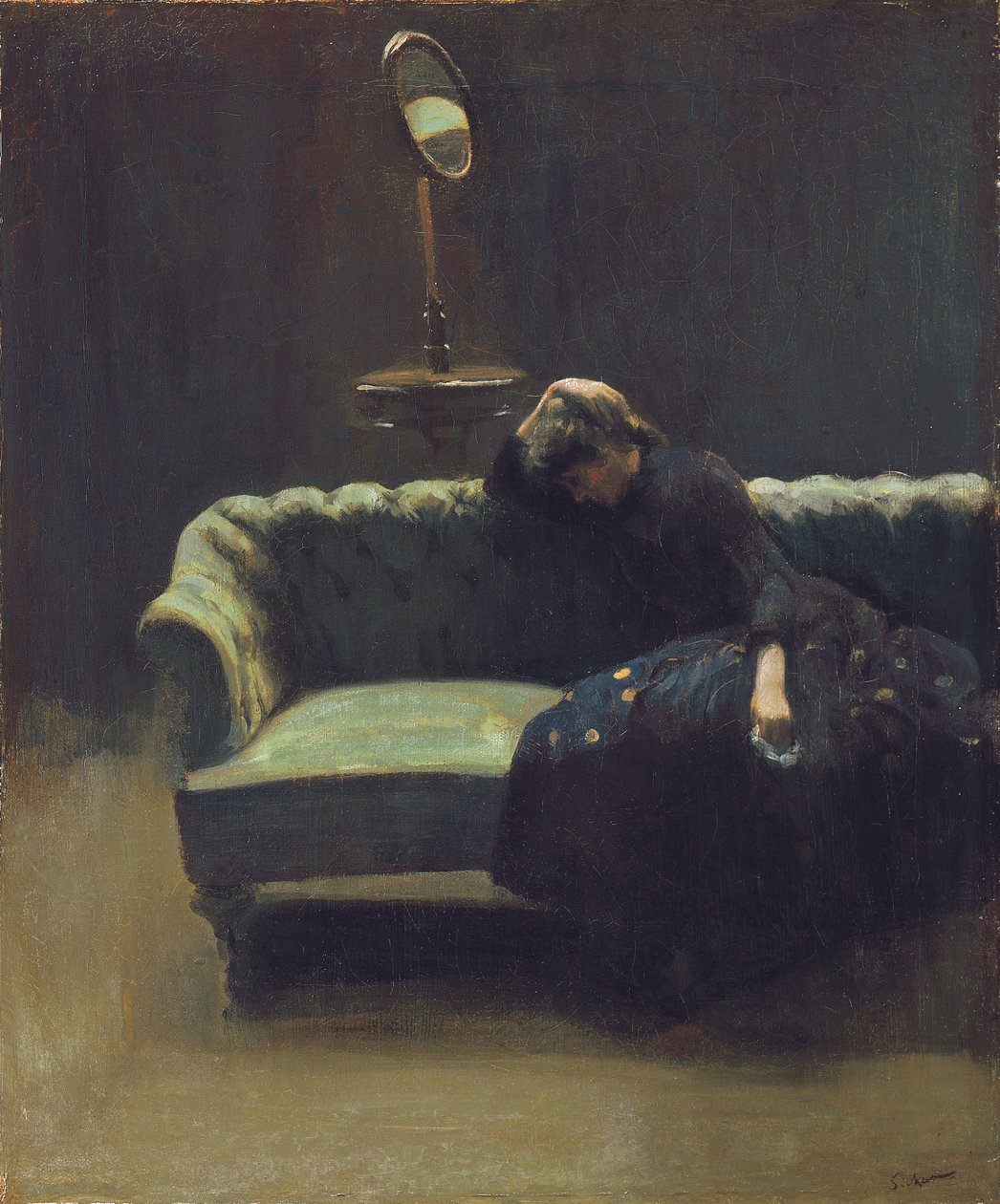 Vt. johtaja tai harjoitus: The End of Act, n. 1885-6 tekijältä Walter Richard Sickert