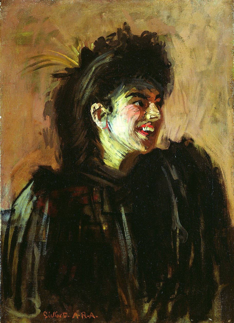 The Blackbird of Paradise, n. 1896-1898 (öljy kankaalle) tekijältä Walter Richard Sickert