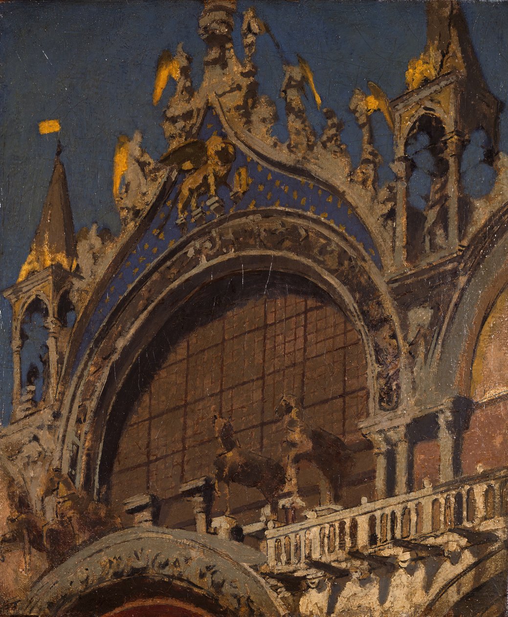 Pyhän Markuksen hevoset, Venetsia, 1905-06. tekijältä Walter Richard Sickert