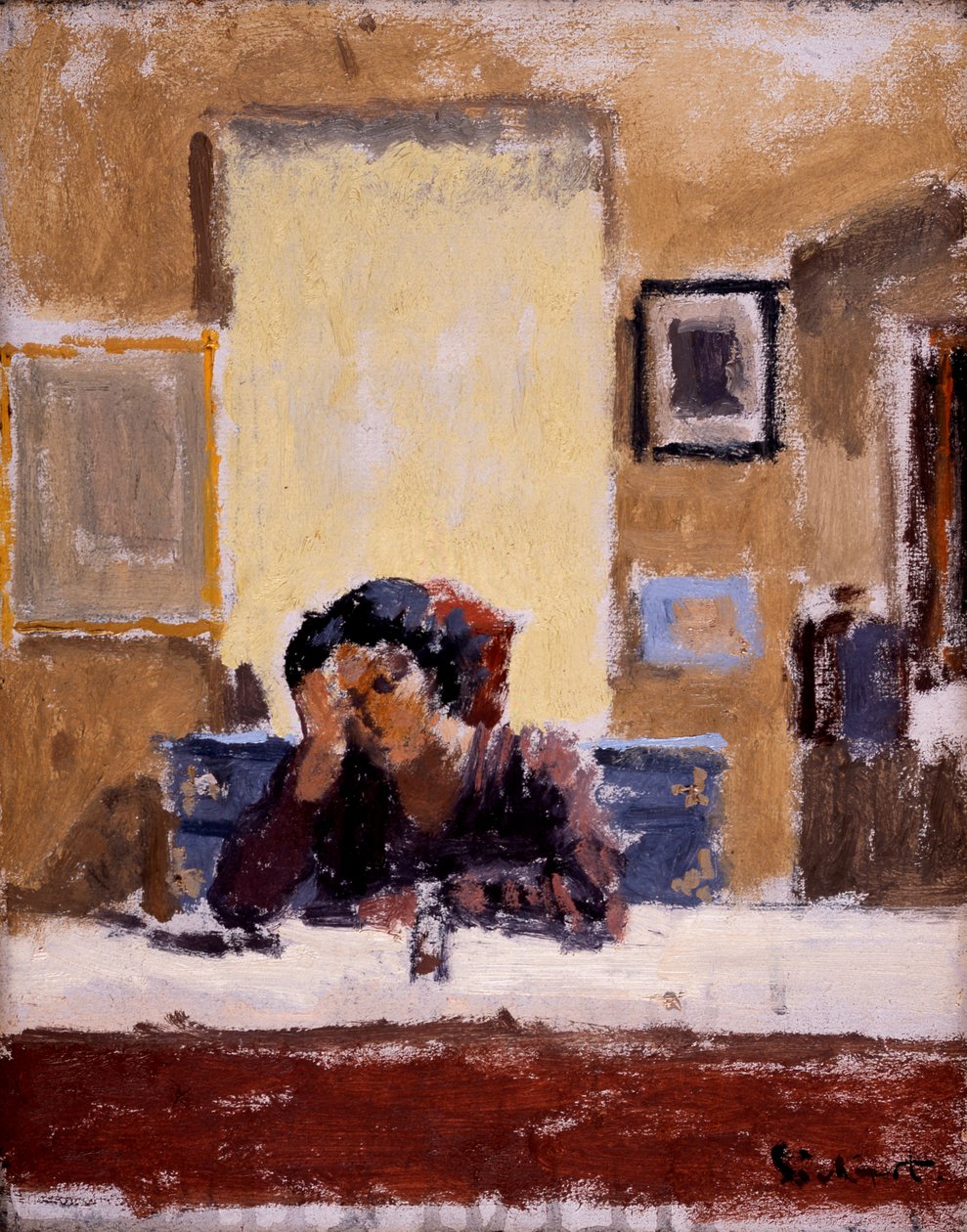 Mirror (öljy kankaalle) tekijältä Walter Richard Sickert