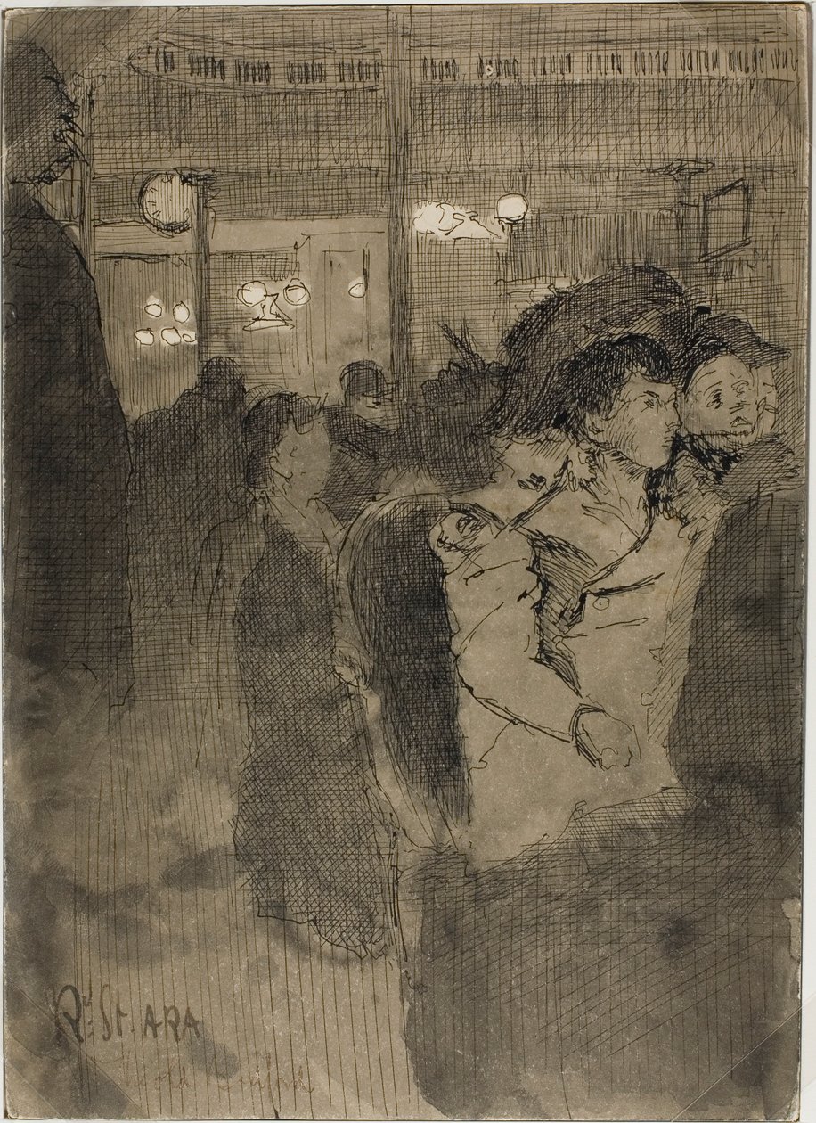 The Old Bedford (recto); The Gallery of the Old Bedford (käänteinen) tekijältä Walter Richard Sickert
