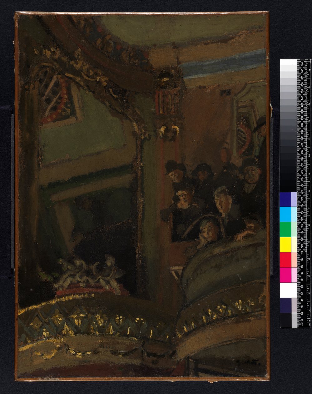 Vanha Bedfordin musiikkisali, 1894-95 tekijältä Walter Richard Sickert