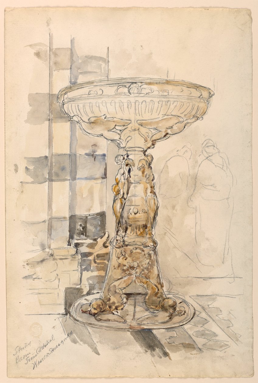 Study of Basin, Sienan katedraali tekijältä Walter Shirlaw