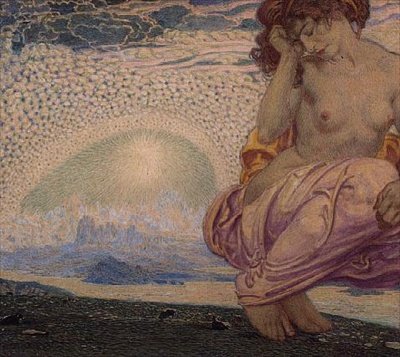 Dream of Infinity (akvarelli paperille) tekijältä Walter Sigmund Hampel