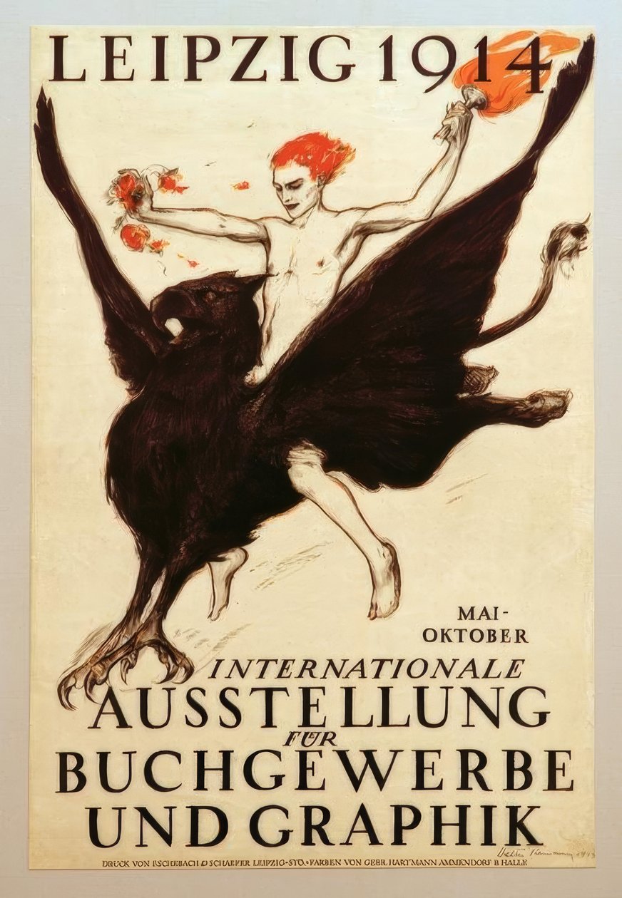 Leipzig 1914, kansainvälinen kirjakaupan ja grafiikan näyttely tekijältä Walter Tiemann