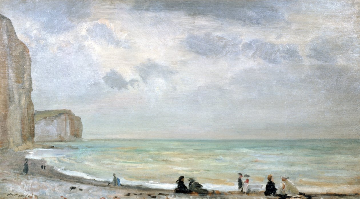 The Beach at Dover (öljy paneelissa) tekijältä Walter Westley Russell