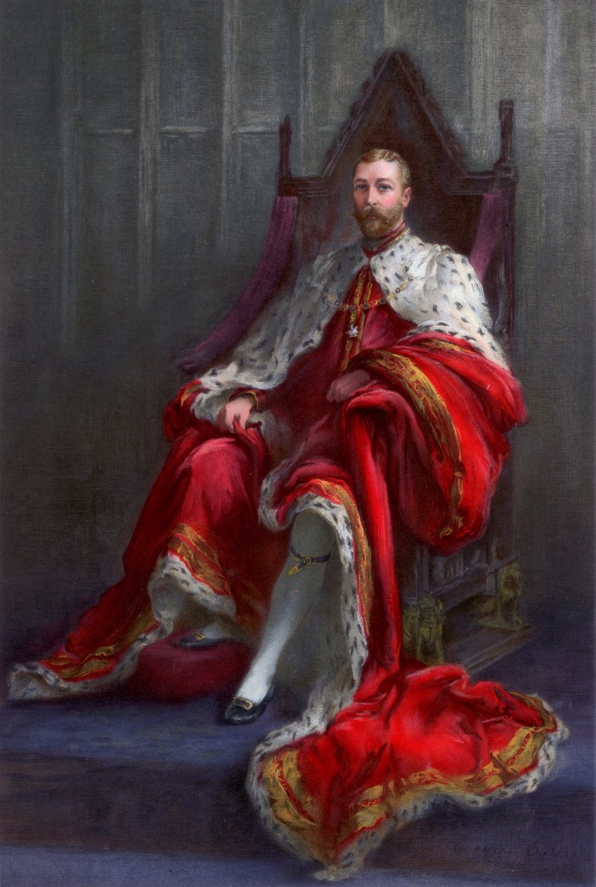 Kuningas Yrjö V, kruunausvuonna 1911. tekijältä Walter William Ouless