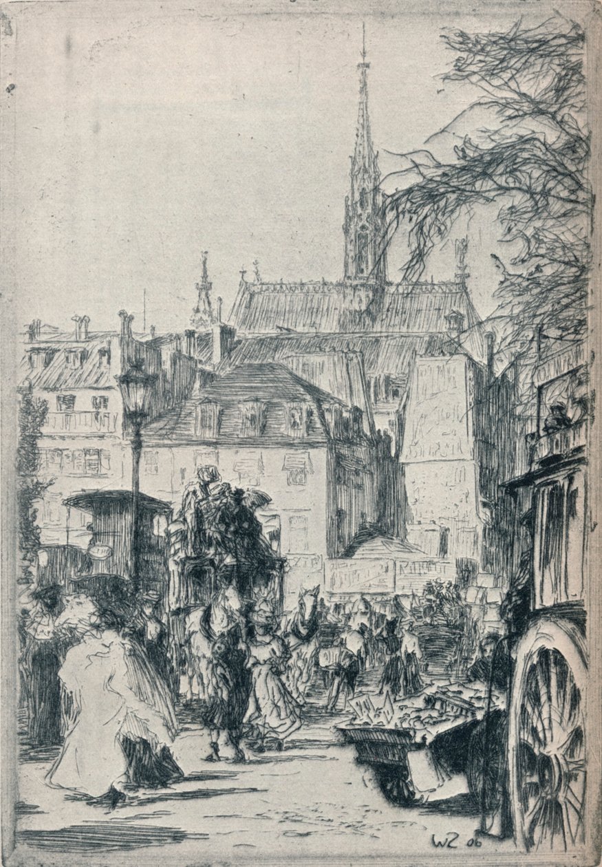 Place St. Michel, Pariisi, 1913 tekijältä Walter Zeising